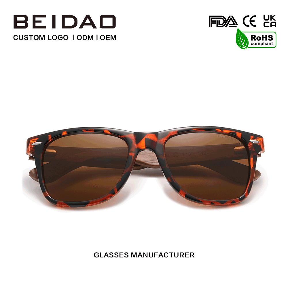Classic Nucis Anti-Reflective Retro Pardus print Sunglasses