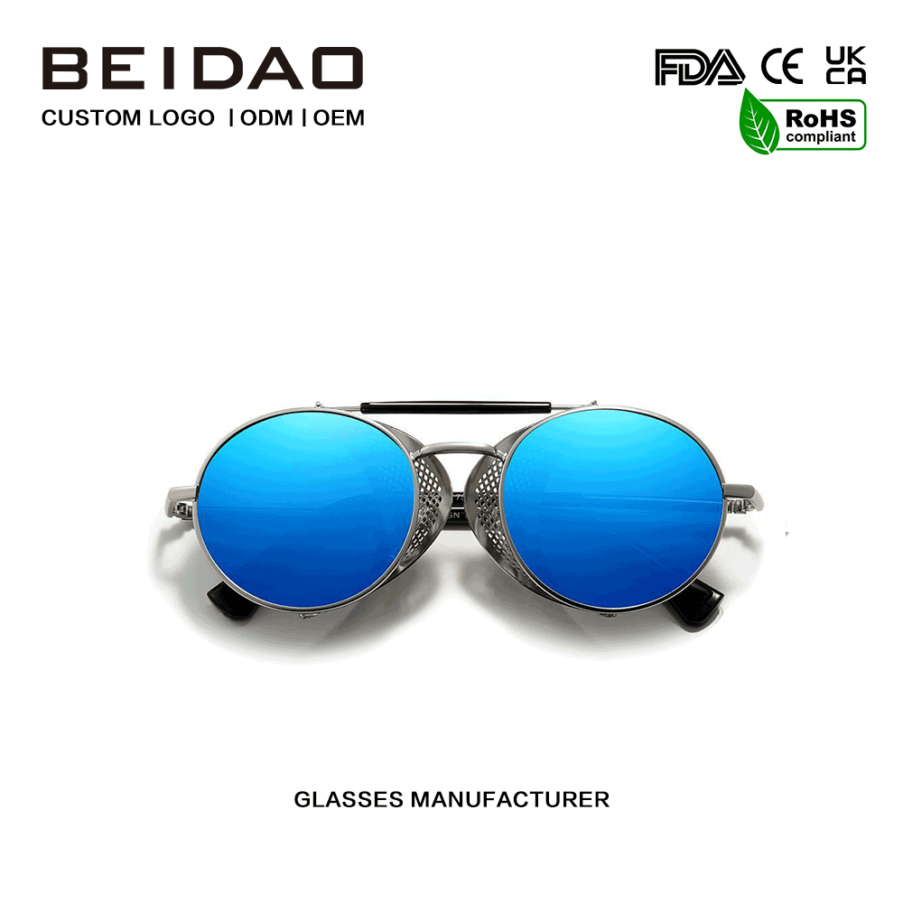 Designer circum Alloy Frame Fashion Glasses