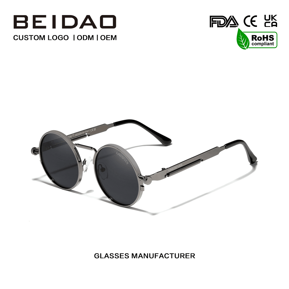Designer UV400 praesidium Polarized Vintage Metal Sunglasses
