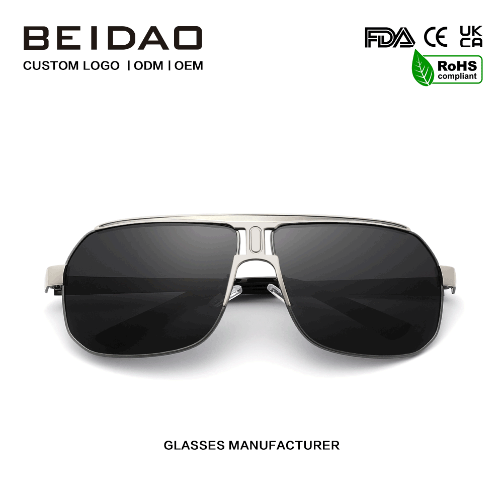 Fashion Big Alloy Frame UV400 Praesidium Sunglasses