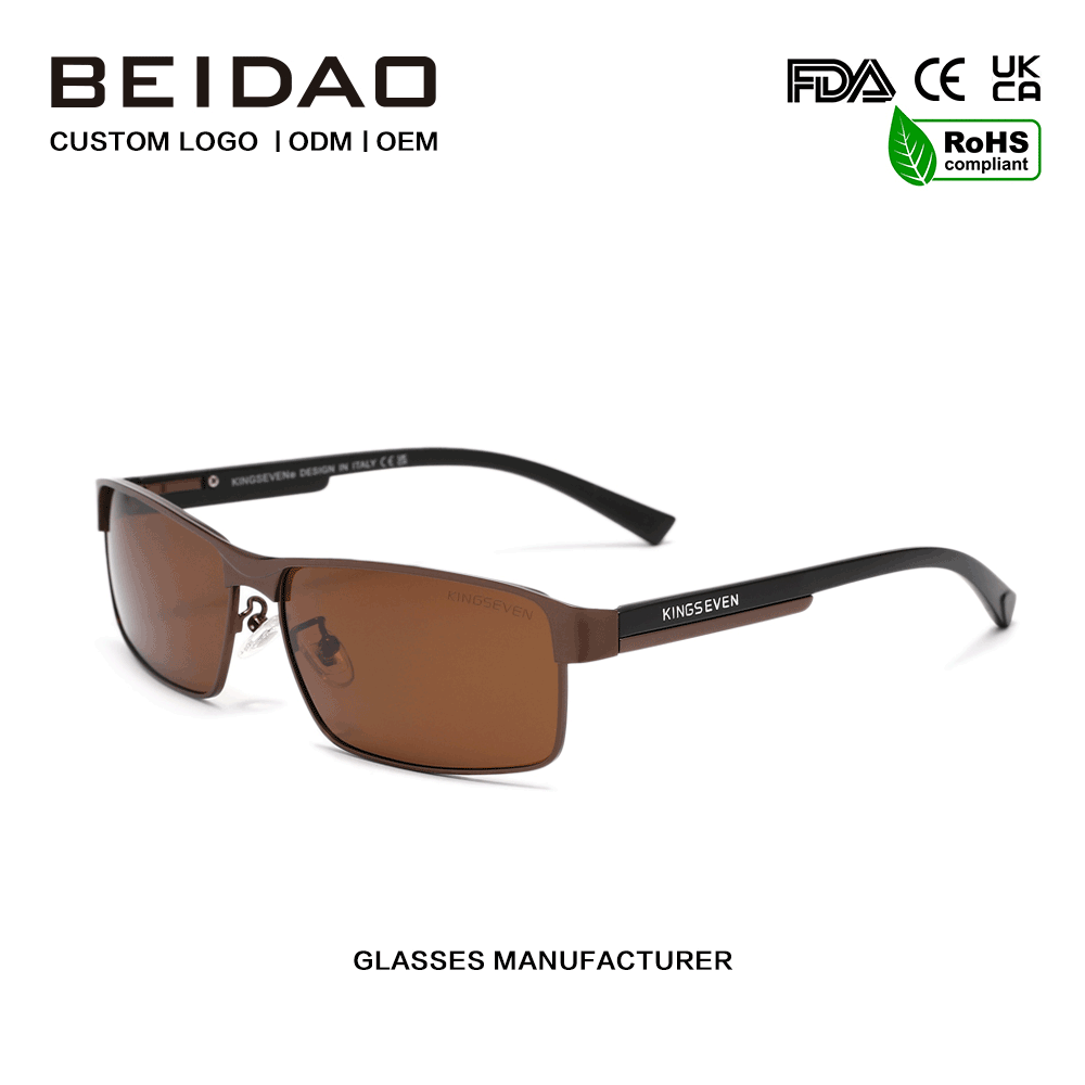 Pro Unisex Brown TAC Polarized Outdoor Sports Sunglasses