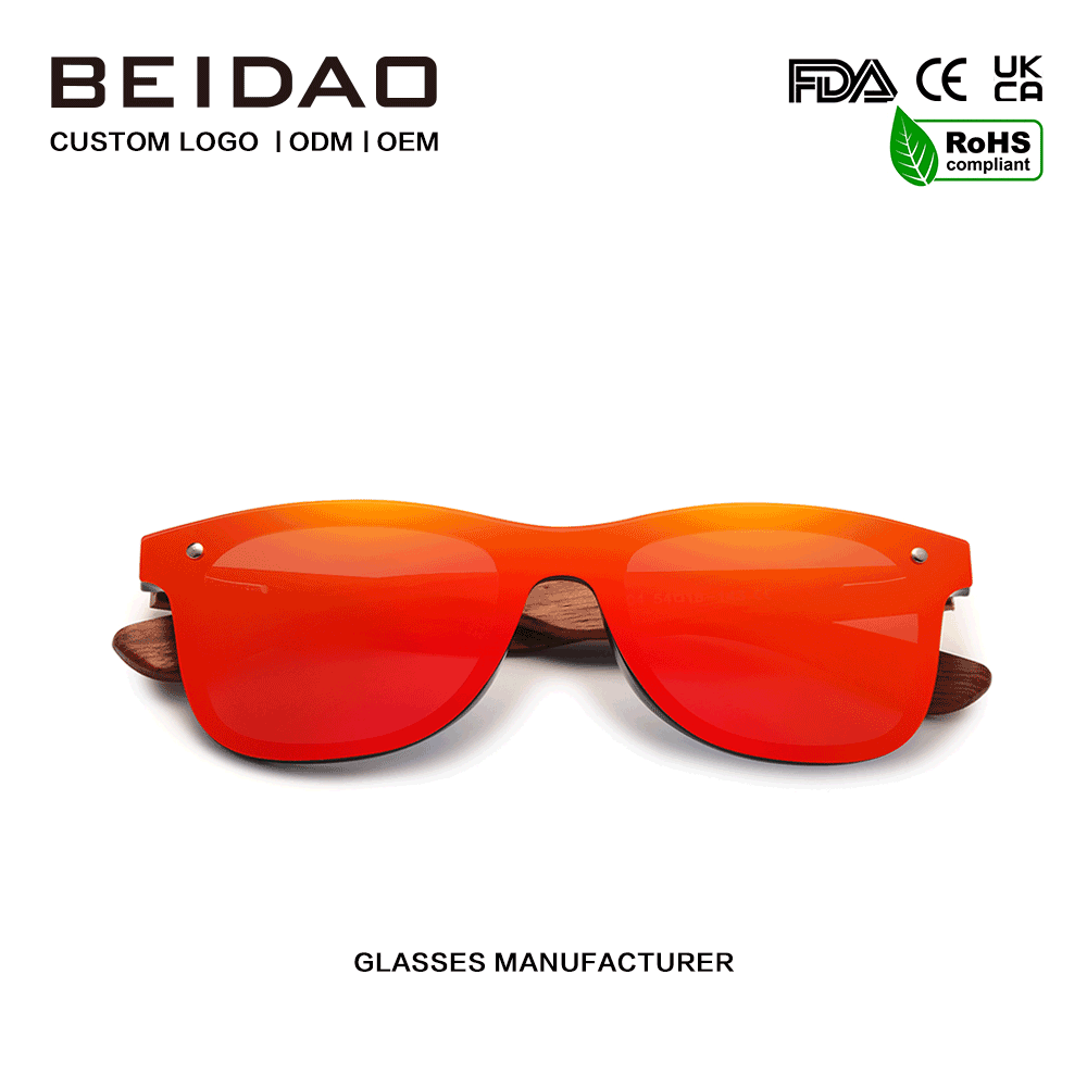 Pro Original Bubinga lignum Unisex Rubrum Polarized Sunglasses
