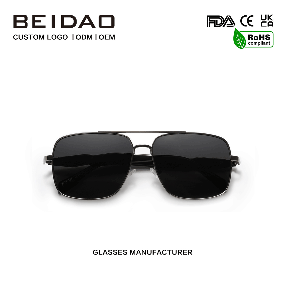 High Quality Alloy Frame UV400 Sunglasses ad piscandum incessus