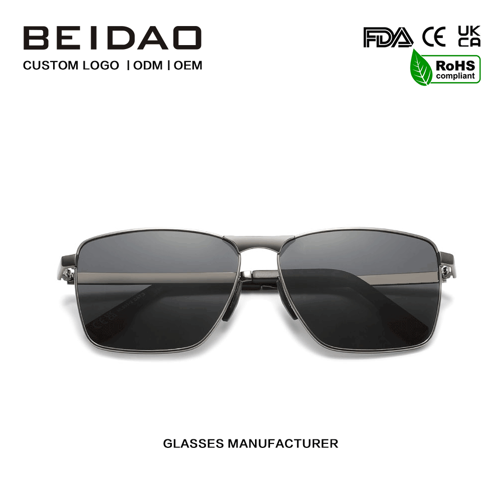 Luxuria Alloy Square UV400 Polarization TAC Lentes ocularia