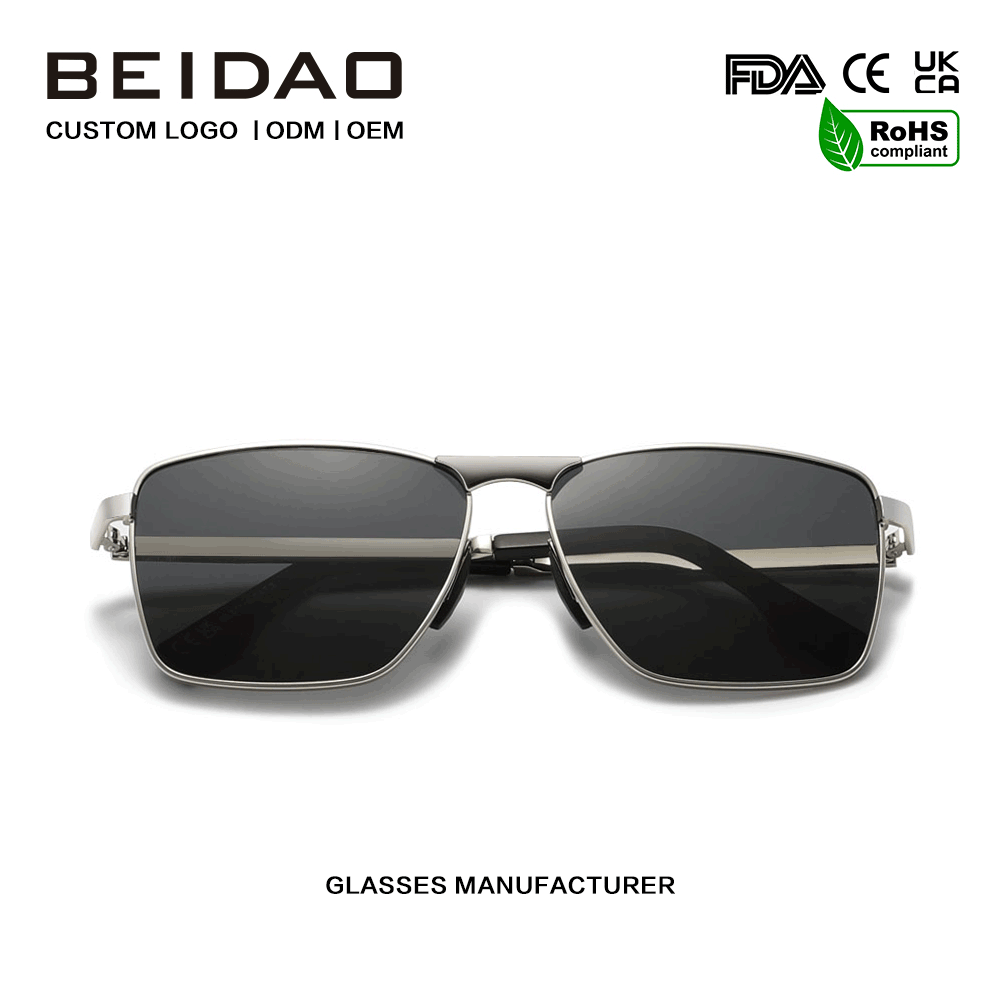 Deliciae Alloy Square UV400 TAC Lentes oculariarum incessus