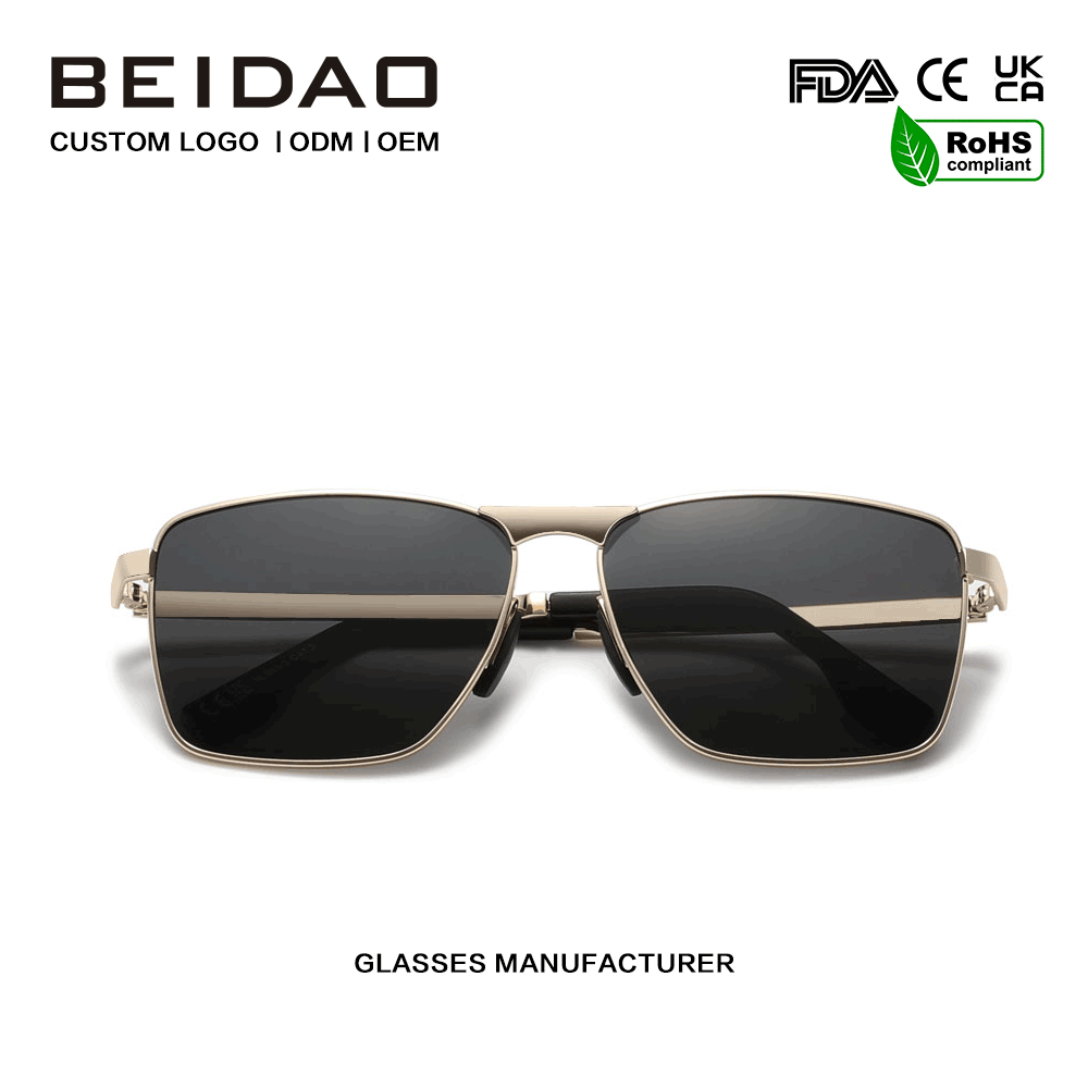 Deliciae Alloy Square UV400 TAC Lentes Ocularia pro Unisex
