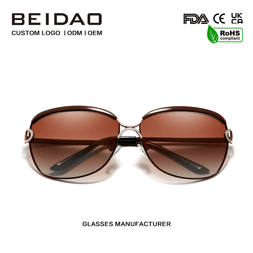 Luxuria Oversized Polarized Gradiente ocularia pro Women