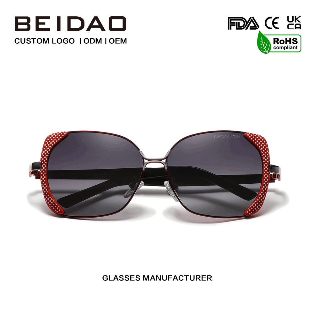 Luxuria Oversized Polarized Gradiente Sunglasses pro Women homines