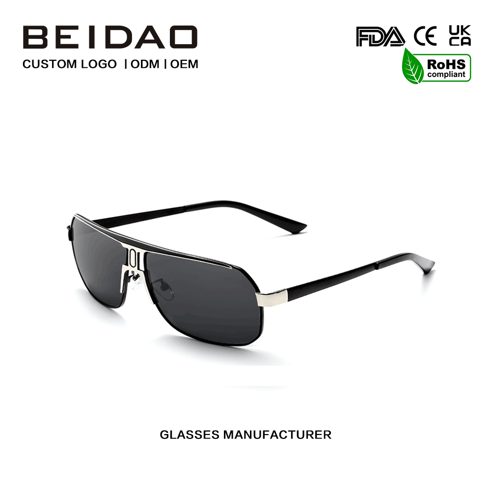 Modern Big Alloy Frame UV400 Protection Sunglasses pro Men Women