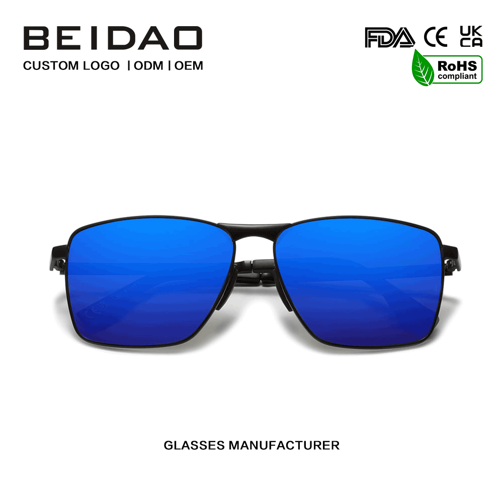 Moderni Blue Rectangularis UV400 Polarisation Sunglasses