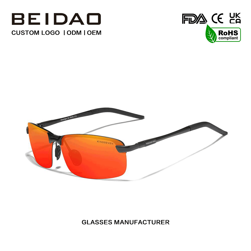 Modern Metal Frame Polarized Sunglasses pro Women Men