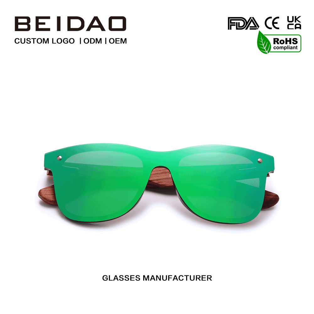 Modern Originale Bubinga Wood Silver Polarized Sunglasses incessus