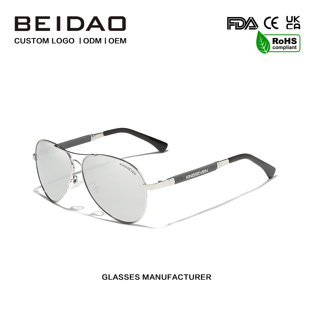 Modern Polarized Silver Lentem Alloy Frame Coegi Sunglasses