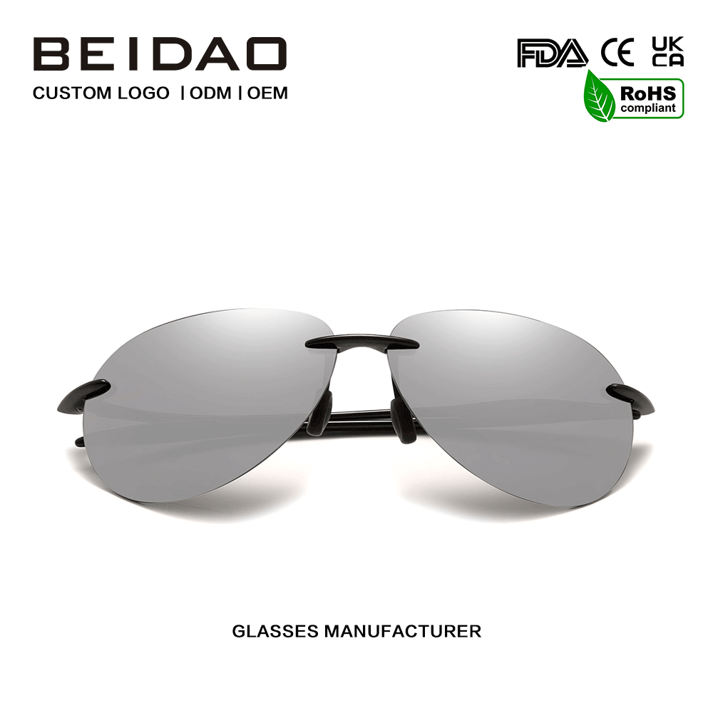 New Designer Ultralight TR90 Frameless Sunglasses for Men