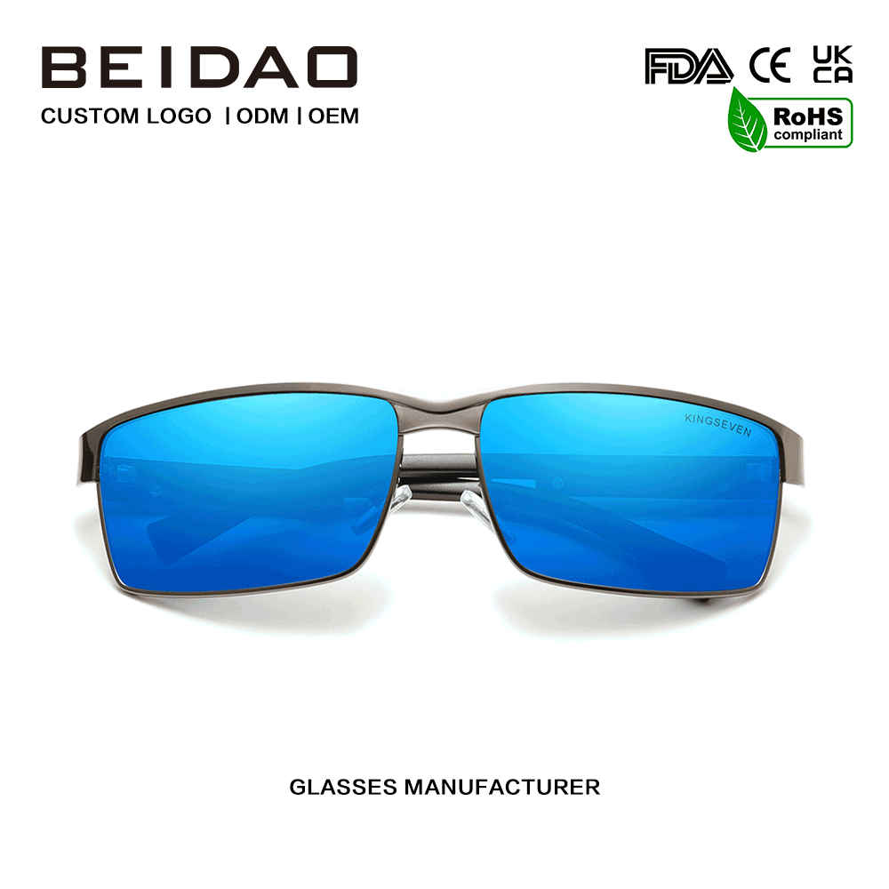 New High Quality Blue Polarized Outdoor Sports Sunglasses