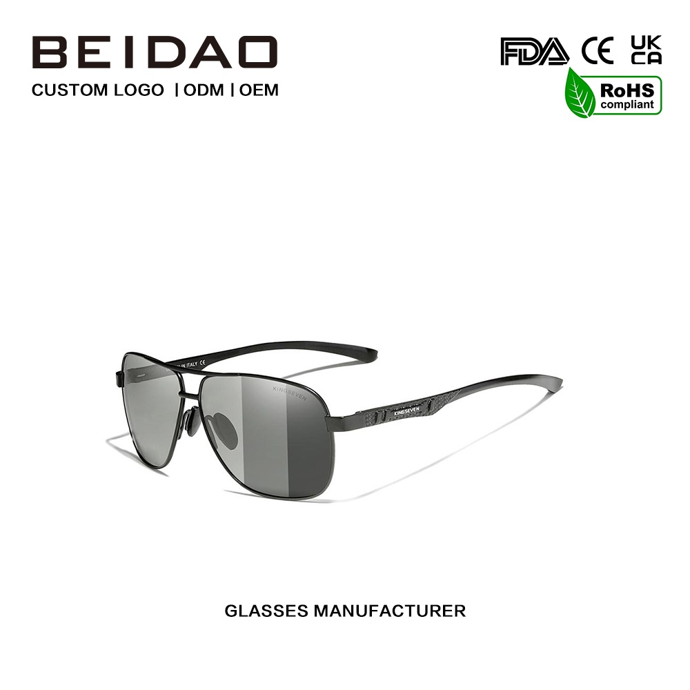 Photochromic rhoncus Polarized Sunglasses