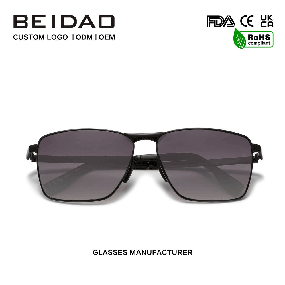Kessinger Gradiente Grey Rectangulare UV400 Praesidium Sunglasses